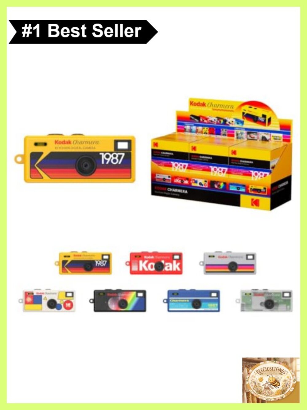 KODAK CHARMERA Keychain Digital Camera Mini Point & Shoot